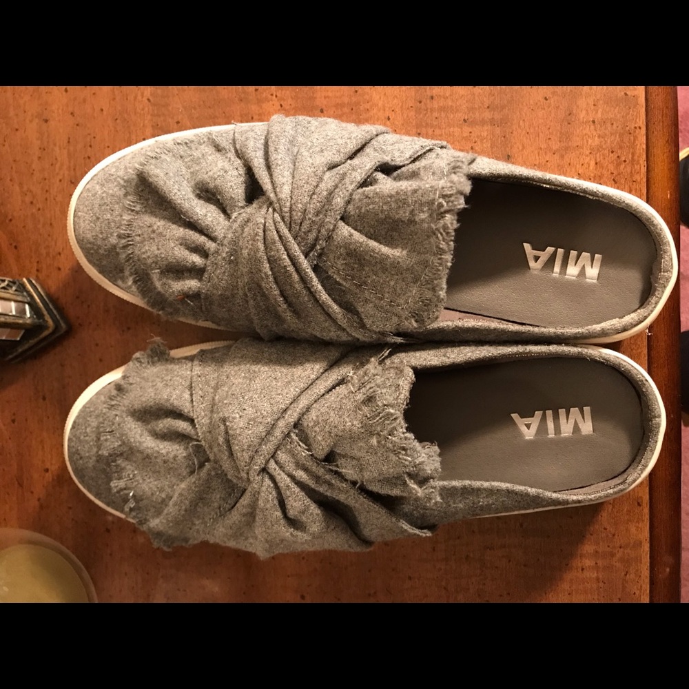 Gray shoes